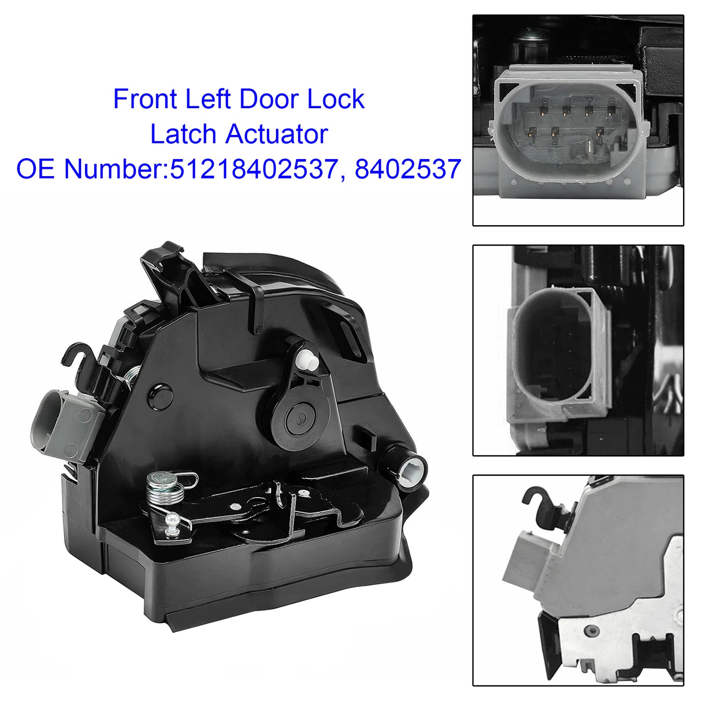 2003/10-2006/09 BMW X5 E53 3.0d 2993 ccm 155 KW 211 PS 51218402537 Front Left Door Lock Latch Catch Actuator