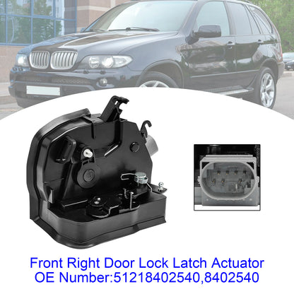 2000/01-2003/09 BMW X5 E53 4.4i 4398 ccm 210 KW 286 PS 51218402540 8402540 Front Right Door Lock Latch Catch Actuator