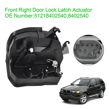 2000/01-2003/09 BMW X5 E53 4.4i 4398 ccm 210 KW 286 PS 51218402540 8402540 Front Right Door Lock Latch Catch Actuator
