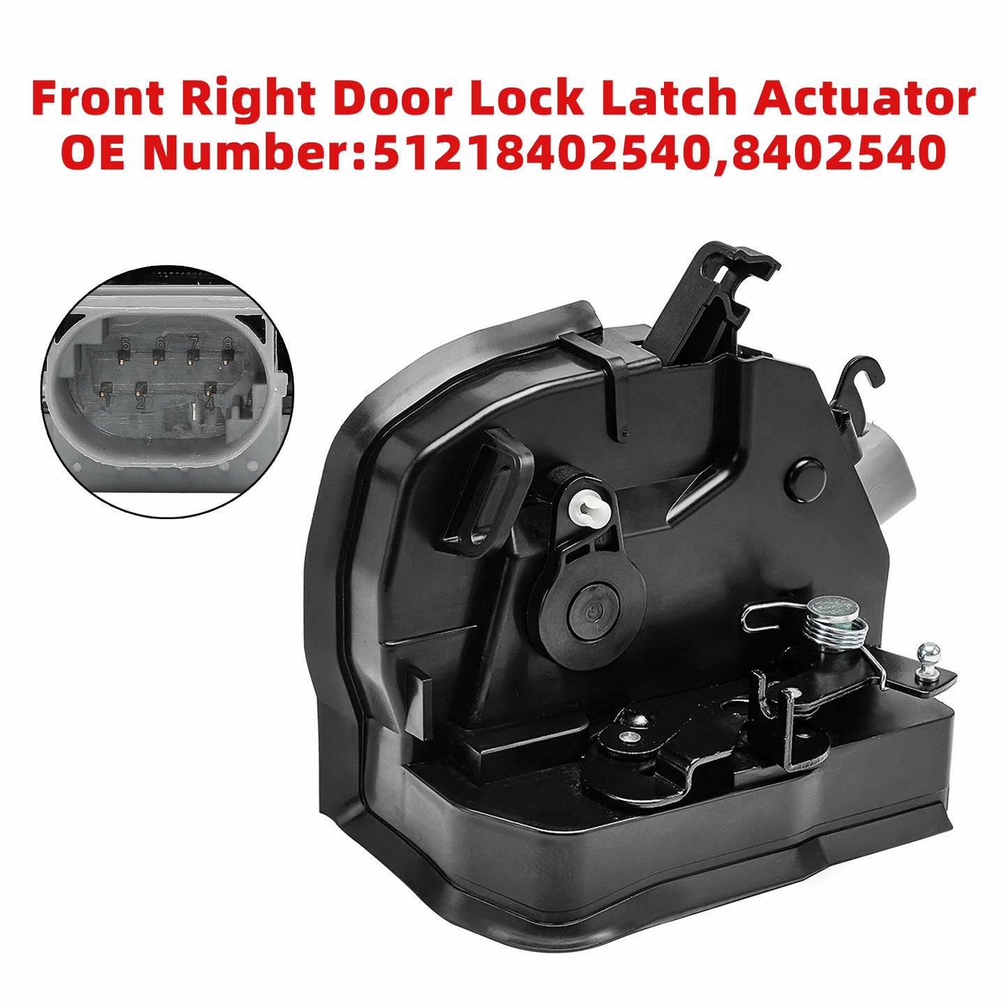 2000/01-2003/09 BMW X5 E53 4.4i 4398 ccm 210 KW 286 PS 51218402540 8402540 Front Right Door Lock Latch Catch Actuator