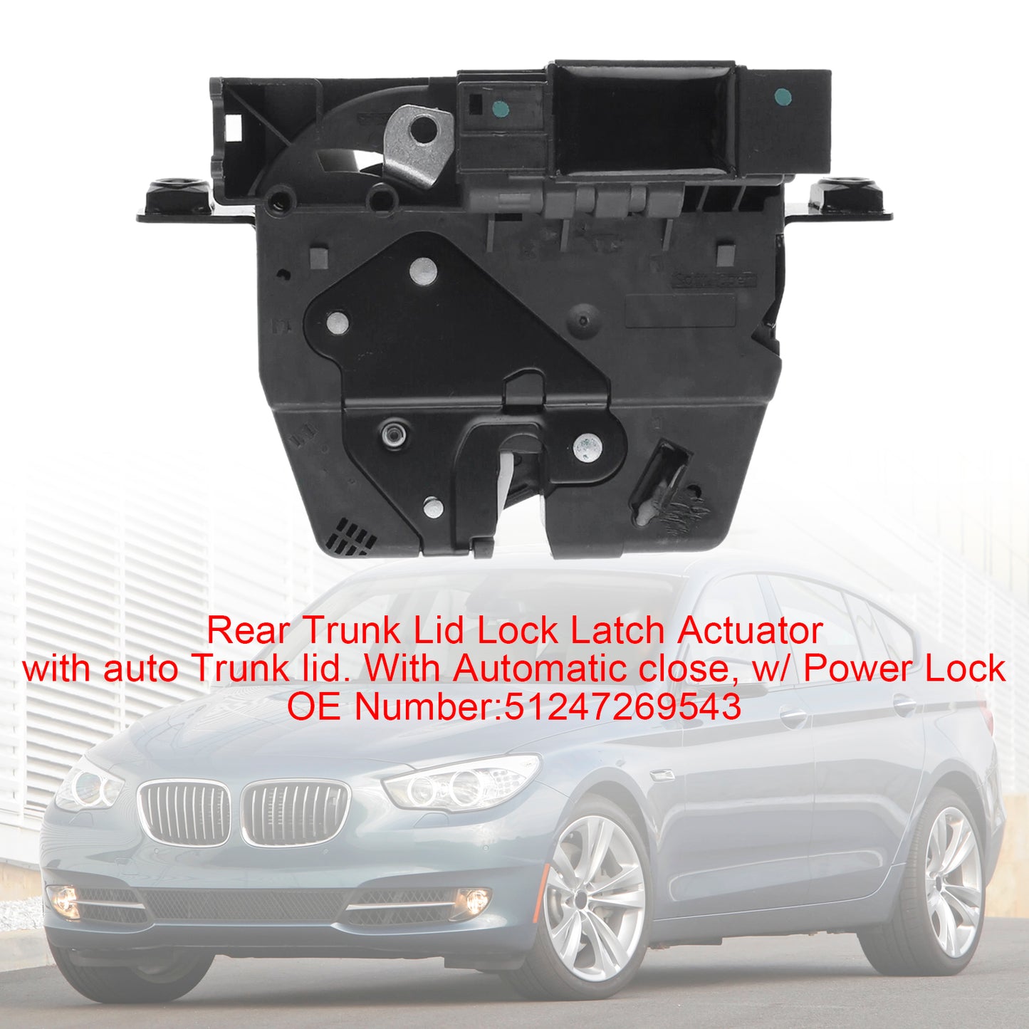 2011-2015 BMW 528i F10 51247269543 Rear Trunk Lid Lock Latch Actuator