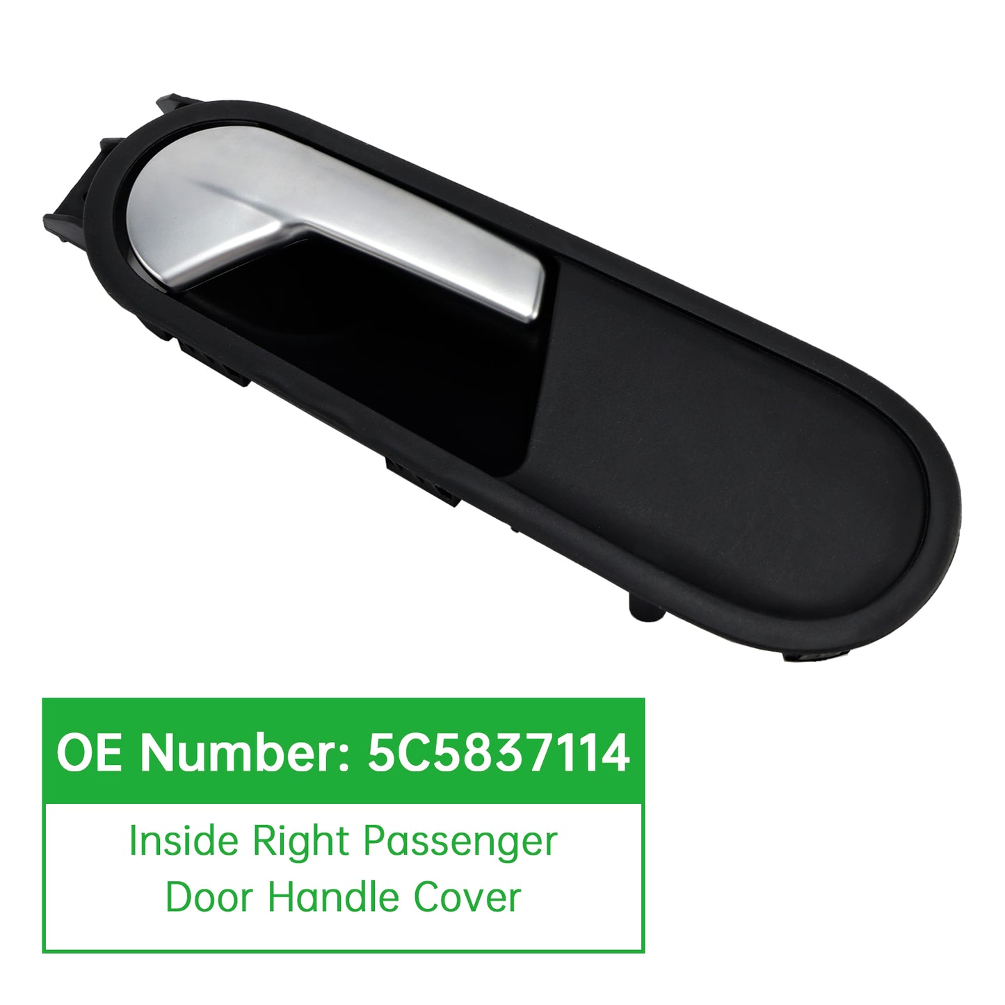 Inside Right Passenger Door Handle Cover 2012-2014 VW Beetle 5C5837114