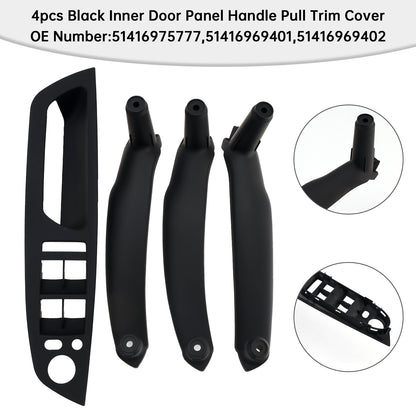 2007-2013 E70 X5 SAV 51416975777 4pcs Black Inner Door Panel Handle Pull Trim Cover
