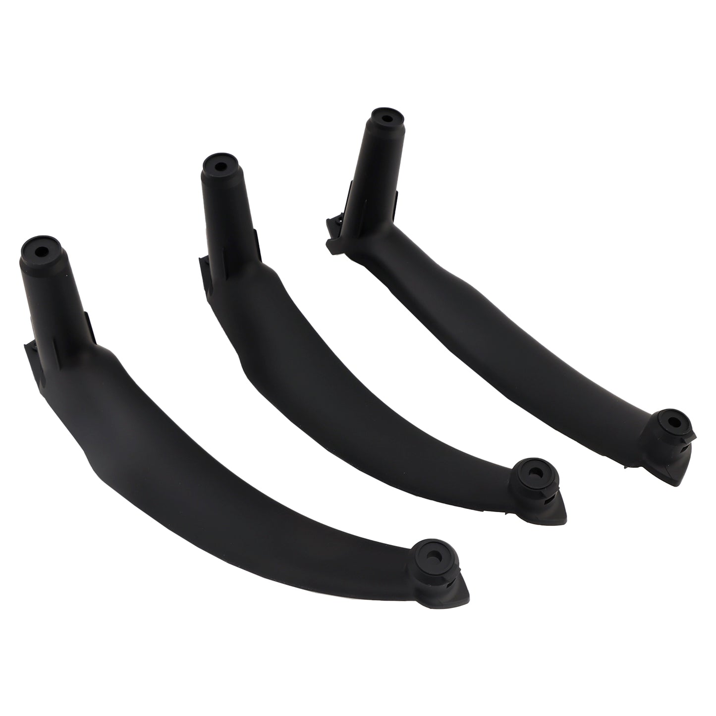 3pcs Black Inner Door Panel Handle Pull Trim Cover For BMW E70 X5 E71 X6 07-14