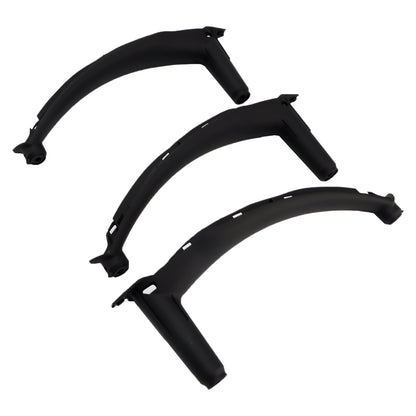 3pcs Black Inner Door Panel Handle Pull Trim Cover For BMW E70 X5 E71 X6 07-14