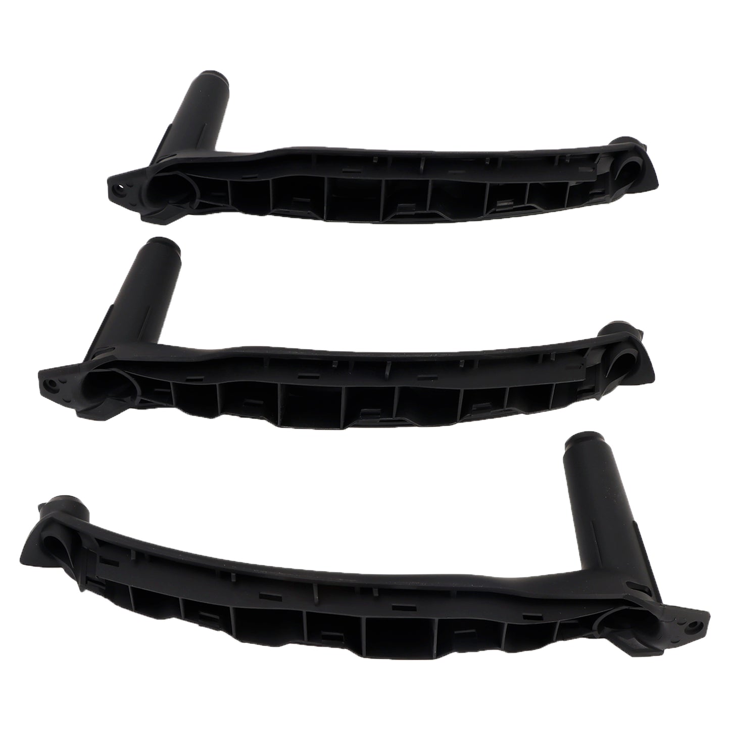 3pcs Black Inner Door Panel Handle Pull Trim Cover For BMW E70 X5 E71 X6 07-14