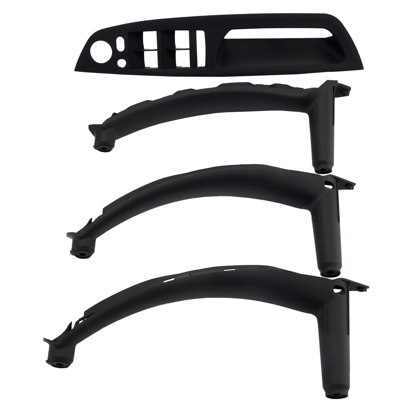4pcs Black Inner Door Panel Handle Pull Trim Cover For BMW E70 X5 E71 X6 07-14