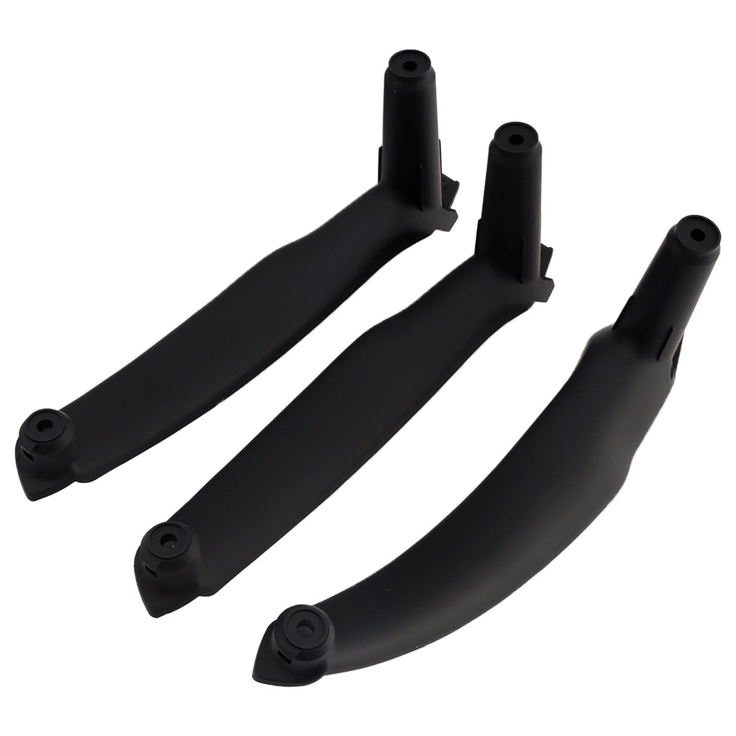 2008-2014 E71 E72 X6 SAV 51416969401 3pcs Black Inner Door Panel Handle Pull Trim Cover