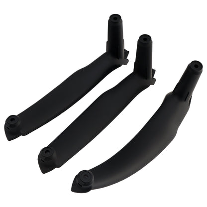2008-2014 E71 E72 X6 SAV 51416969401 3pcs Black Inner Door Panel Handle Pull Trim Cover