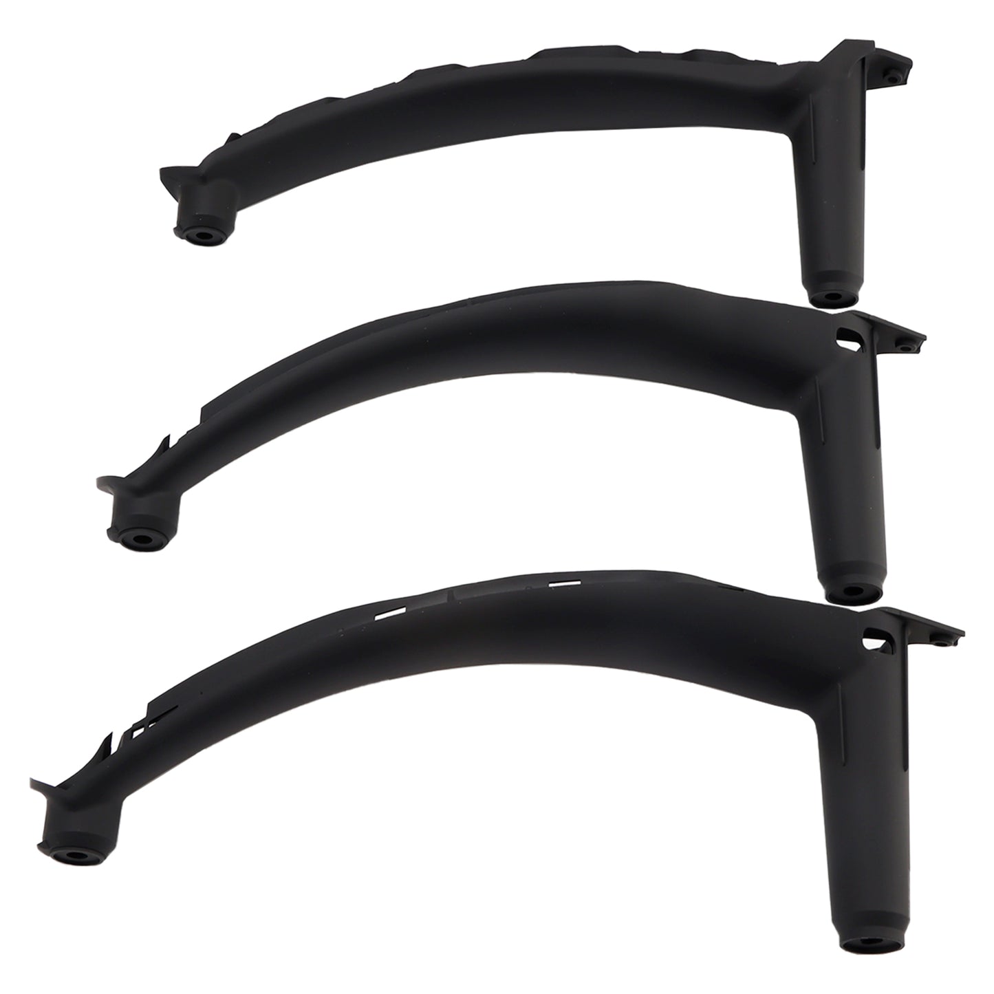 2008-2014 E71 E72 X6 SAV 51416969401 3pcs Black Inner Door Panel Handle Pull Trim Cover