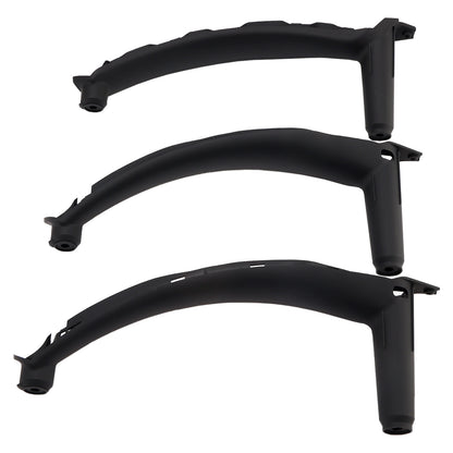2008-2014 E71 E72 X6 SAV 51416969401 3pcs Black Inner Door Panel Handle Pull Trim Cover