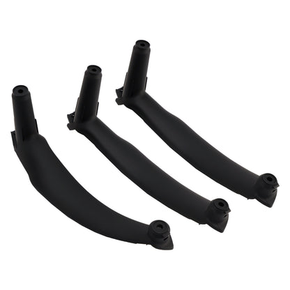 3pcs RHD Inner Door Panel Handle Pull Trim Cover For BMW E70 X5 E71 X6 07-14