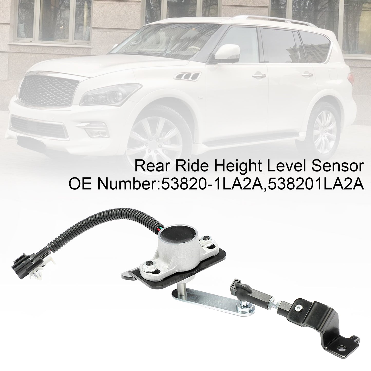 2017-2023 Nissan Armada V8 5.6L Rear Side with Rear Air Suspension 53820-1LA2A Ride Height Level Sensor Rear