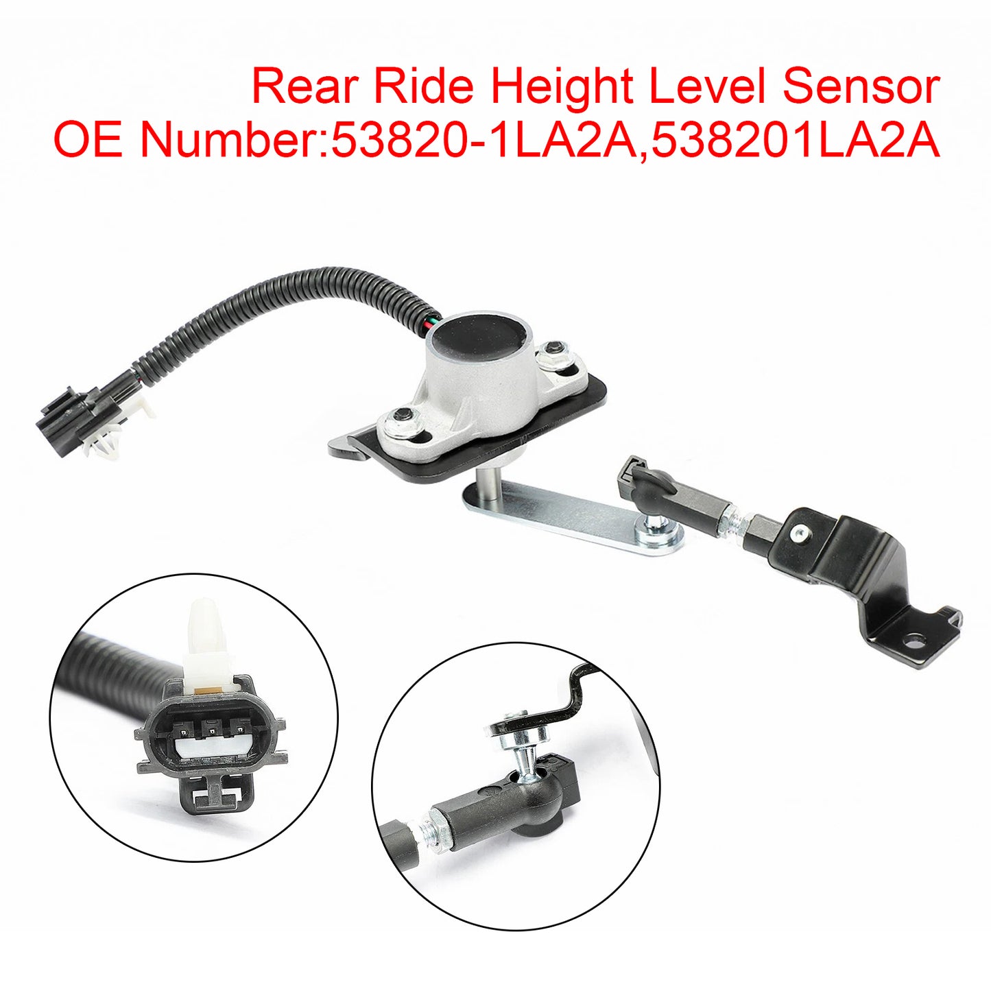 2017-2023 Nissan Armada V8 5.6L Rear Side with Rear Air Suspension 53820-1LA2A Ride Height Level Sensor Rear