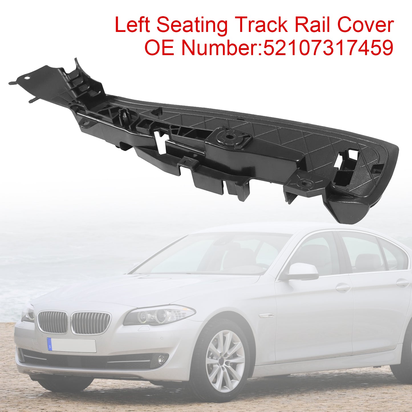 2016-2018 BMW 5 F90 M5 52107317459 Left Support Seating Track Rail Cover