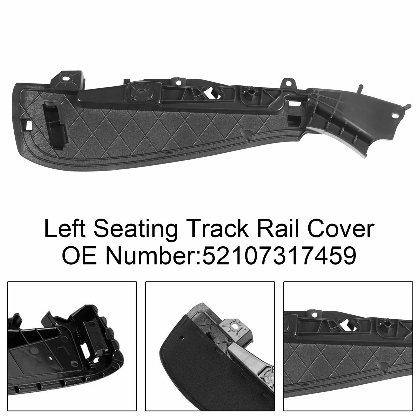2016-2018 BMW 5 F90 M5 52107317459 Left Support Seating Track Rail Cover