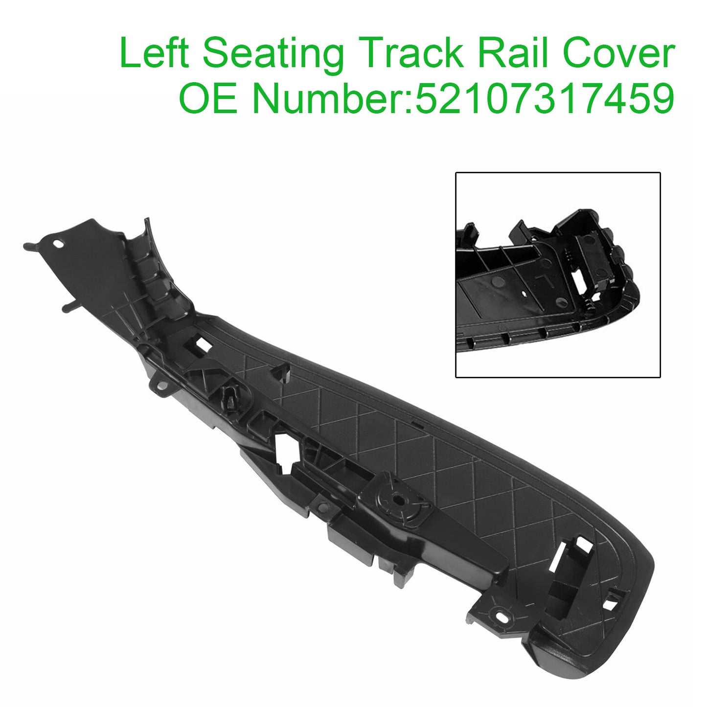 2016-2018 BMW 5 F90 M5 52107317459 Left Support Seating Track Rail Cover