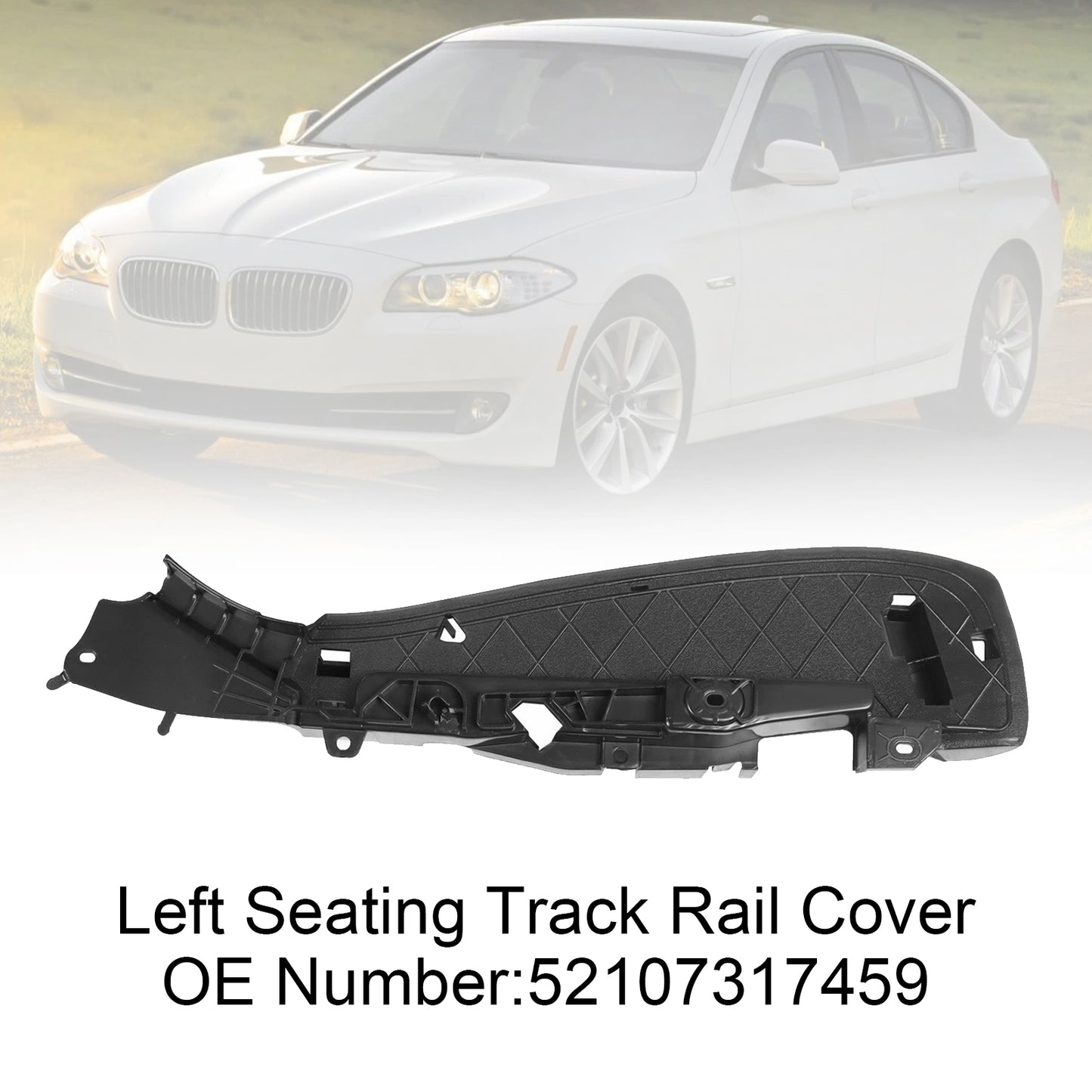 2016-2018 BMW 5 F90 M5 52107317459 Left Support Seating Track Rail Cover