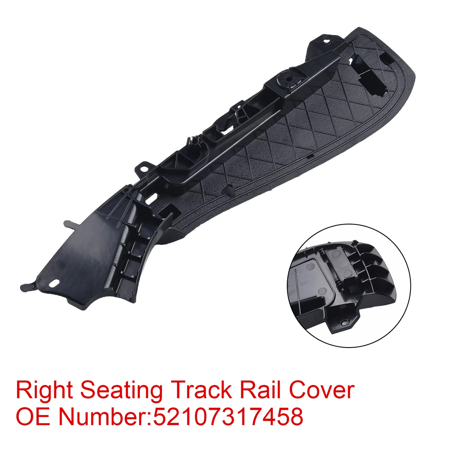 2016-2018 BMW 5 F90 M5 52107317458 Right Support Seating Track Rail Cover