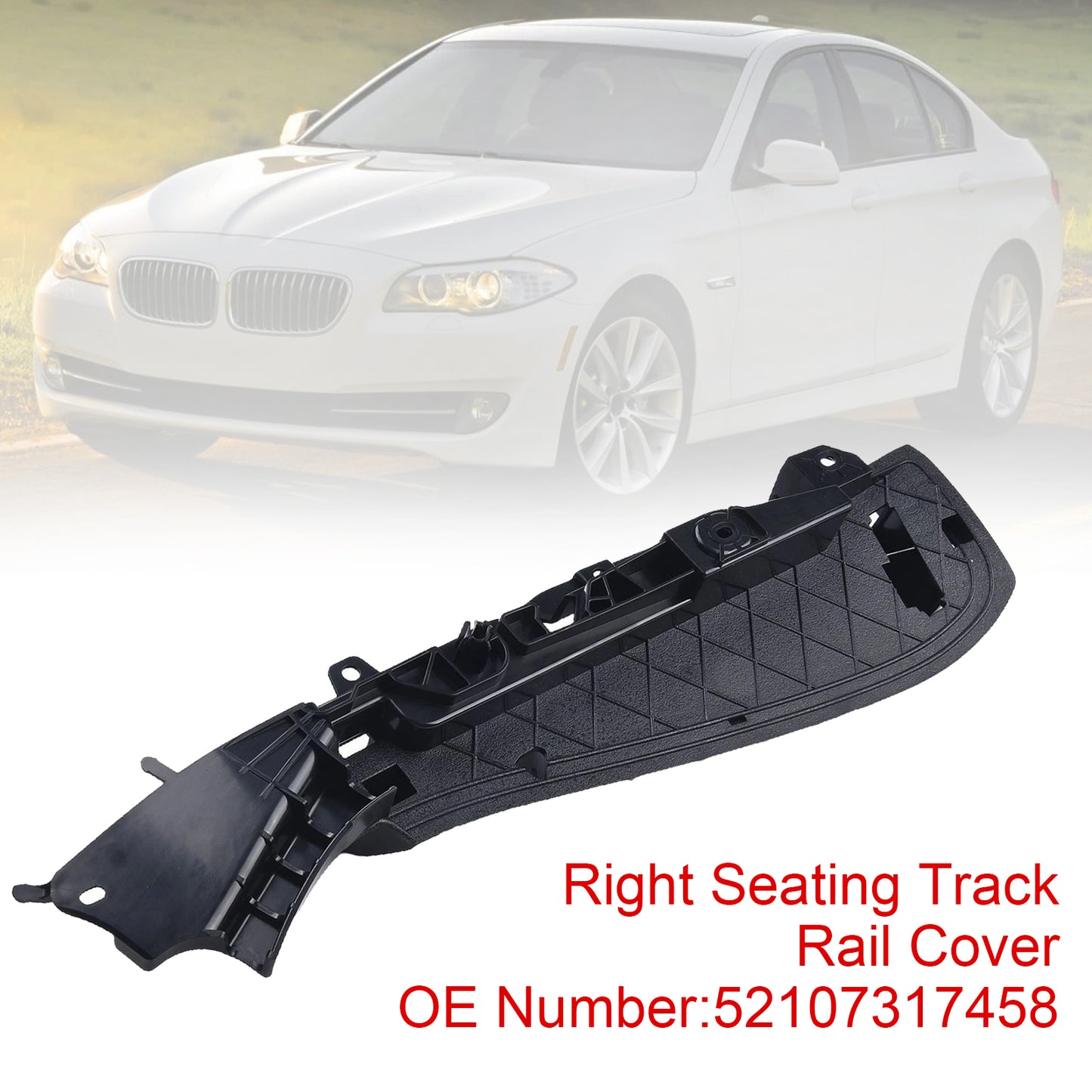 2016-2018 BMW 5 F90 M5 52107317458 Right Support Seating Track Rail Cover