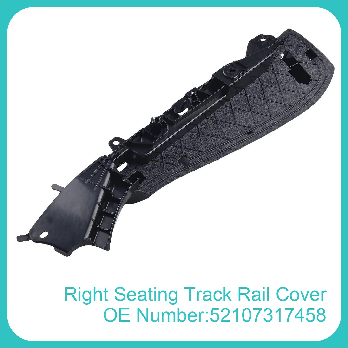 2016-2018 BMW 5 F90 M5 52107317458 Right Support Seating Track Rail Cover