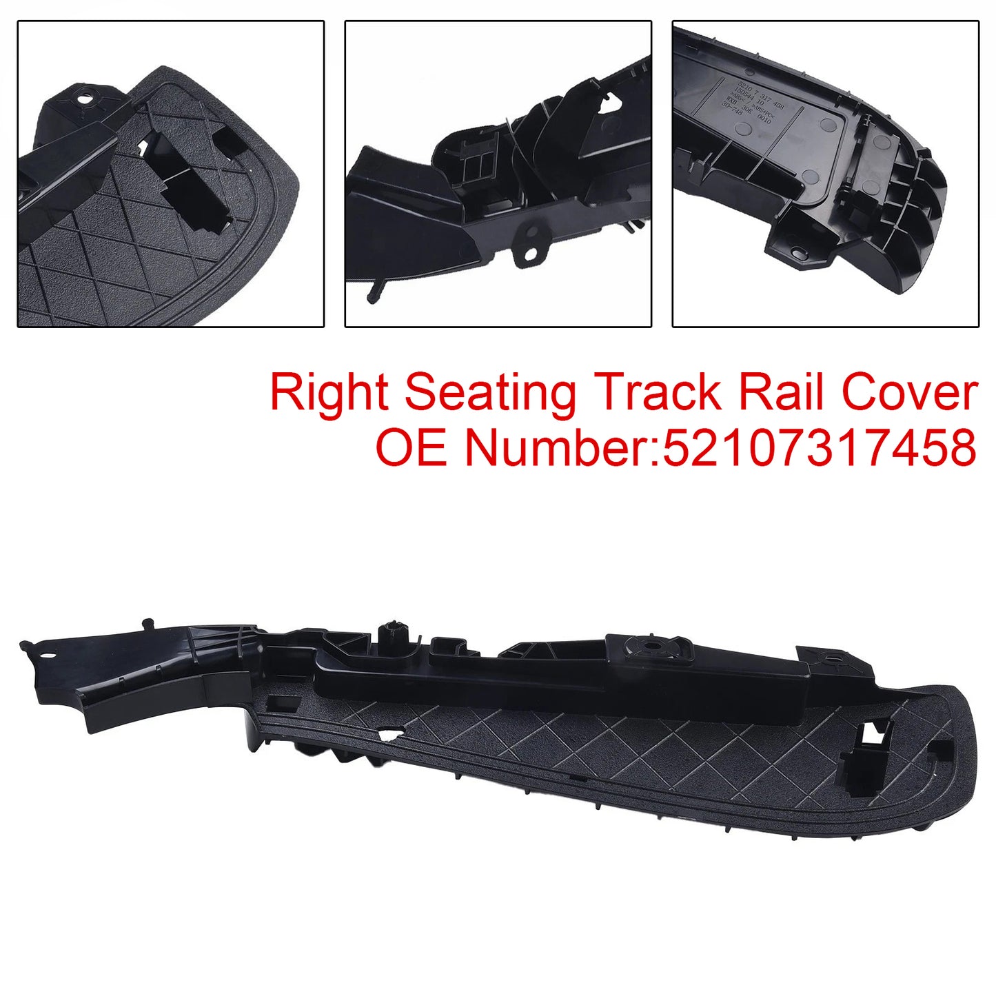 Right Support Seating Track Rail Cover 52107317458 Fit For BMW 5 7 Seri