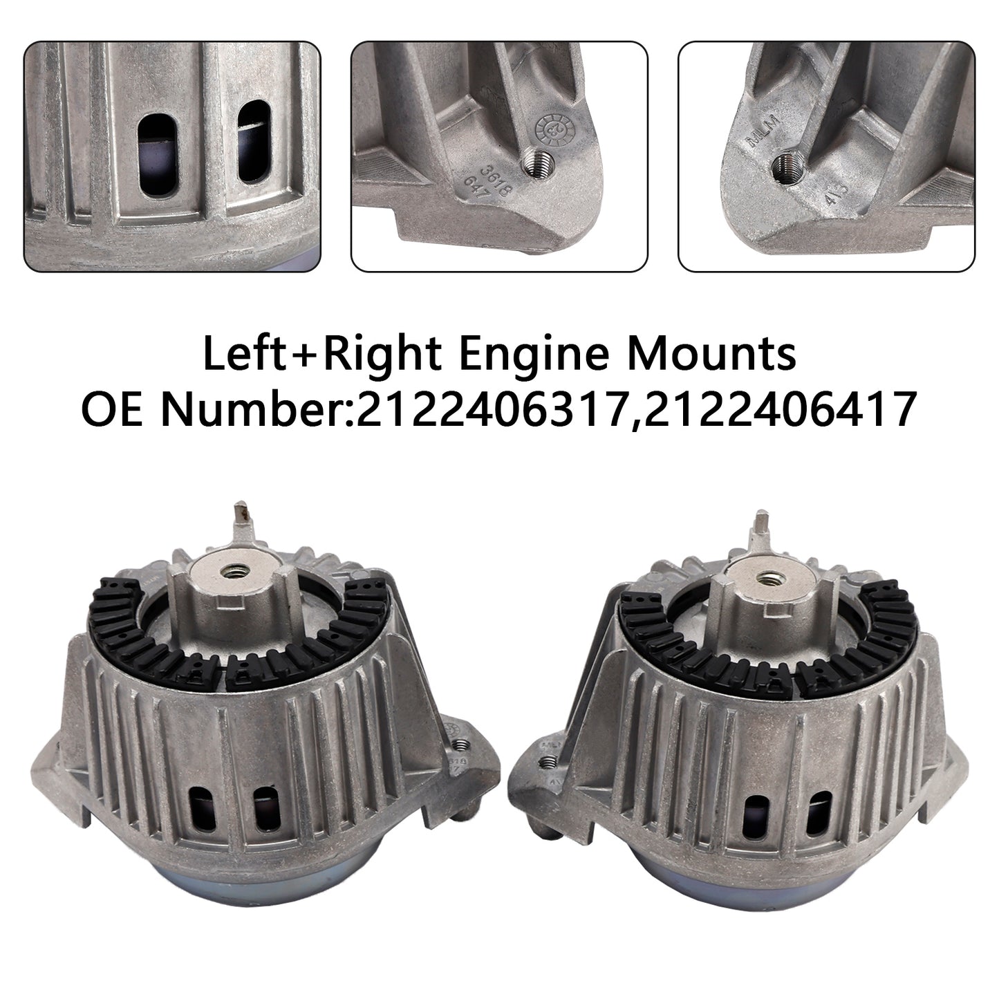 2009-2016 Mercedes-Benz E-Class C207 2122406317 2x Left+ Right Engine Mounts
