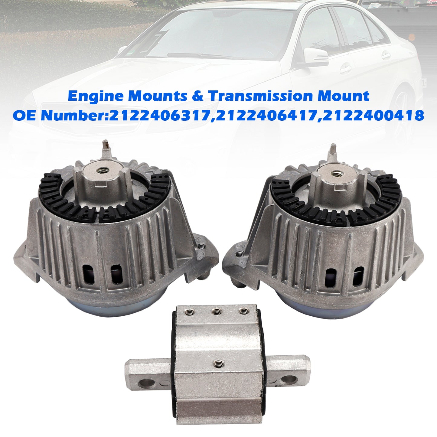 2009-2016 Mercedes-Benz E-Class S212 2122406317 3x Engine Mounts& Transmission Mount
