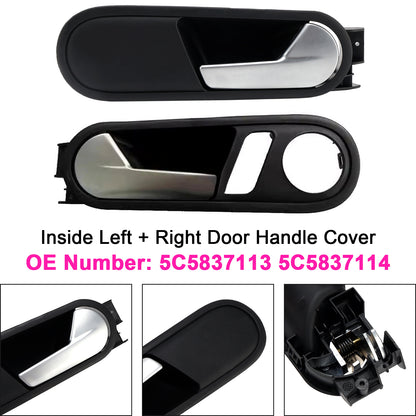 Left + Right Door Handle Cover 5C5837113 5C5837114 For VW Beetle 2012-2014