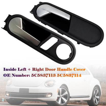 Left + Right Door Handle Cover 5C5837113 5C5837114 For VW Beetle 2012-2014
