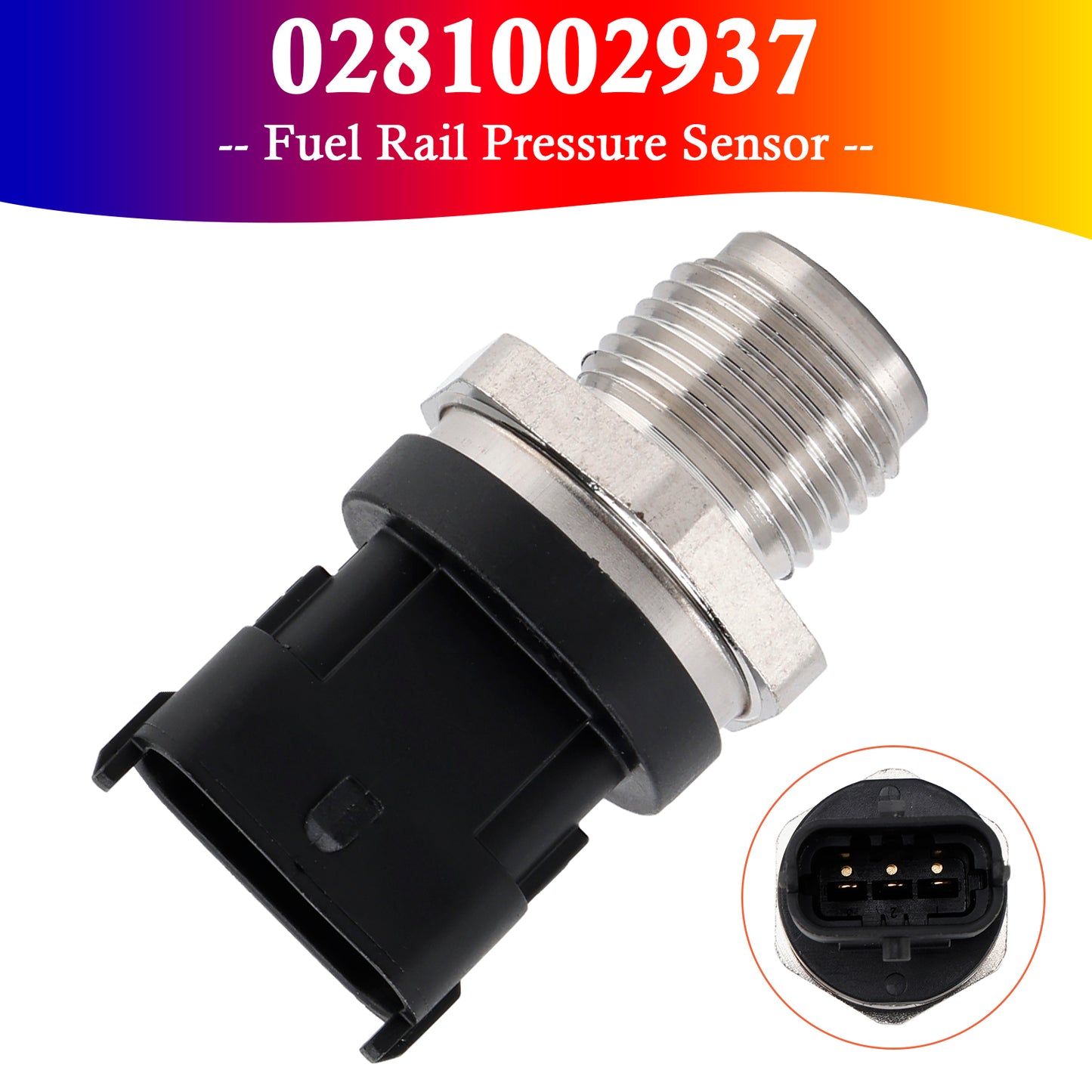 Fuel Rail Pressure Sensor 2003-2007.5 Dodge Cummins 5.9L 0281002937