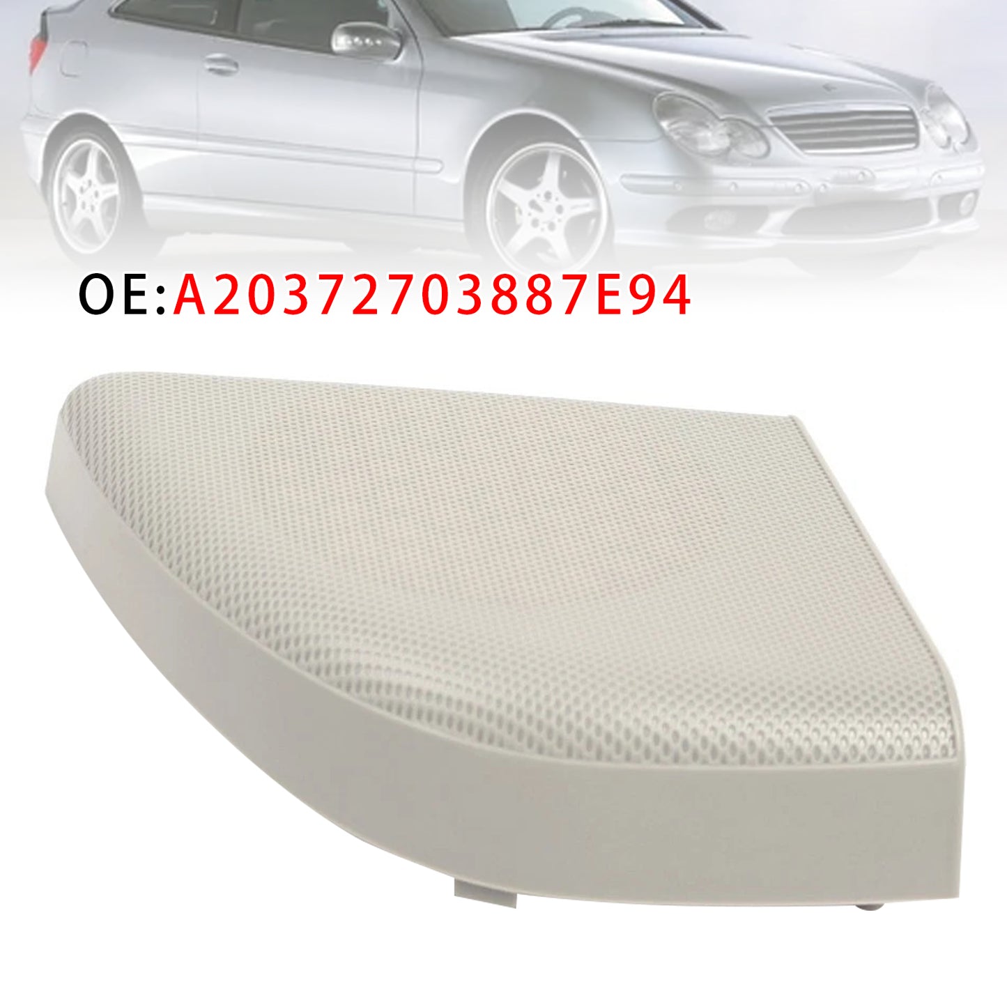 2008-2011 Mercedes Benz W203 CLC-Class Coupe 2 Door A20372703887E94 Left Front Door Speaker Cover