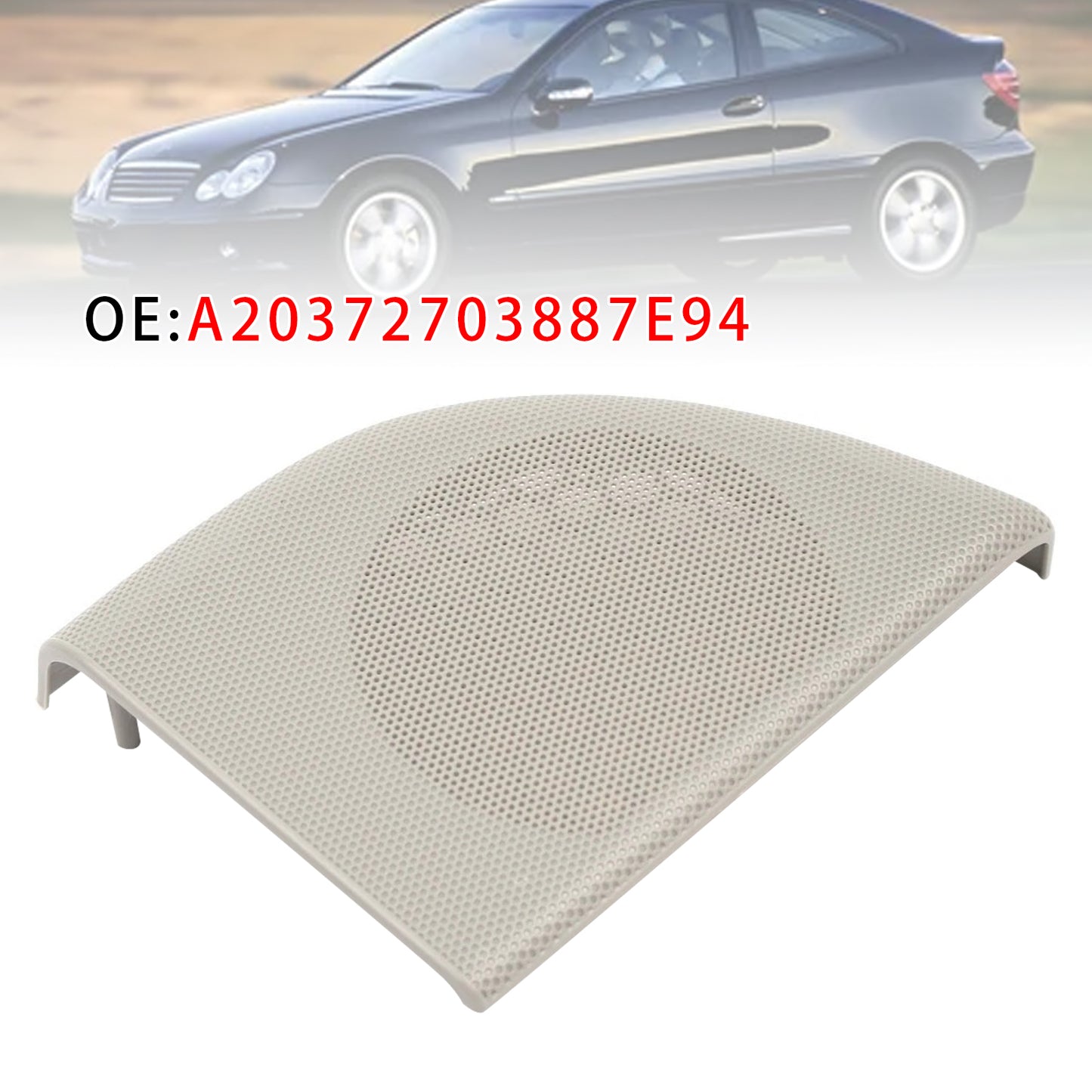 2008-2011 Mercedes Benz W203 CLC-Class Coupe 2 Door A20372703887E94 Left Front Door Speaker Cover