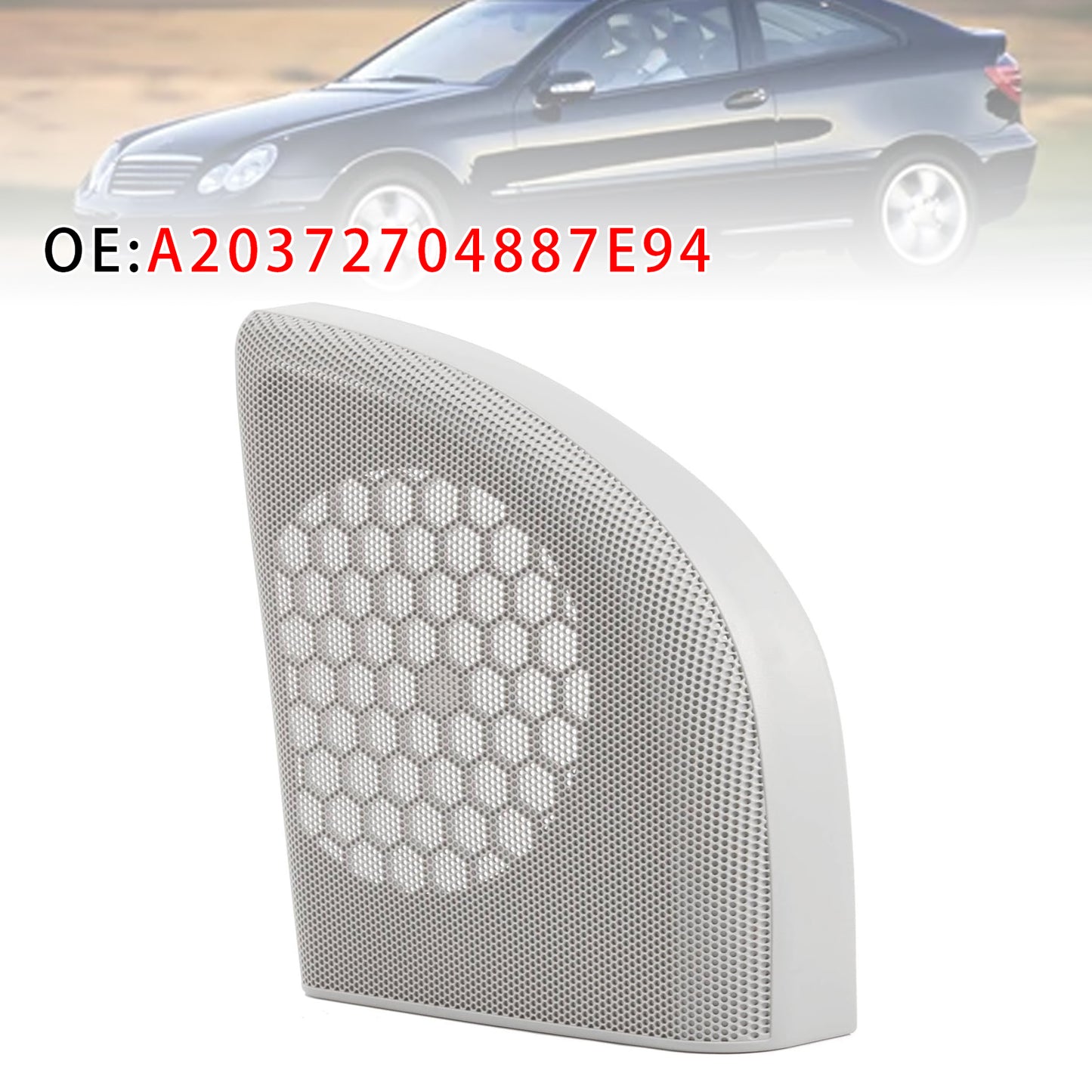 Mercedes W203 CLC Coupe A20372704887E94 Right Front Door Speaker Cover
