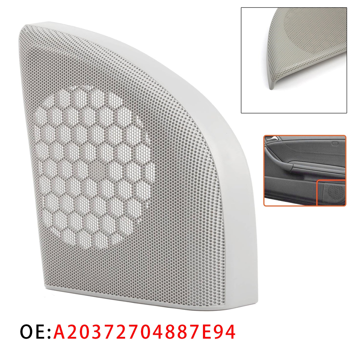 Mercedes W203 CLC Coupe A20372704887E94 Right Front Door Speaker Cover