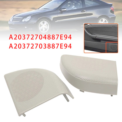 Mercedes W203 CLC Coupe A20372704887E94 Pair Front Door Speaker Cover