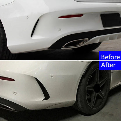Mercedes Benz C-Class 4 Door Sedan With AMG Sport Bumper With Vent Only Gloss Black Rear Air Vent Cover