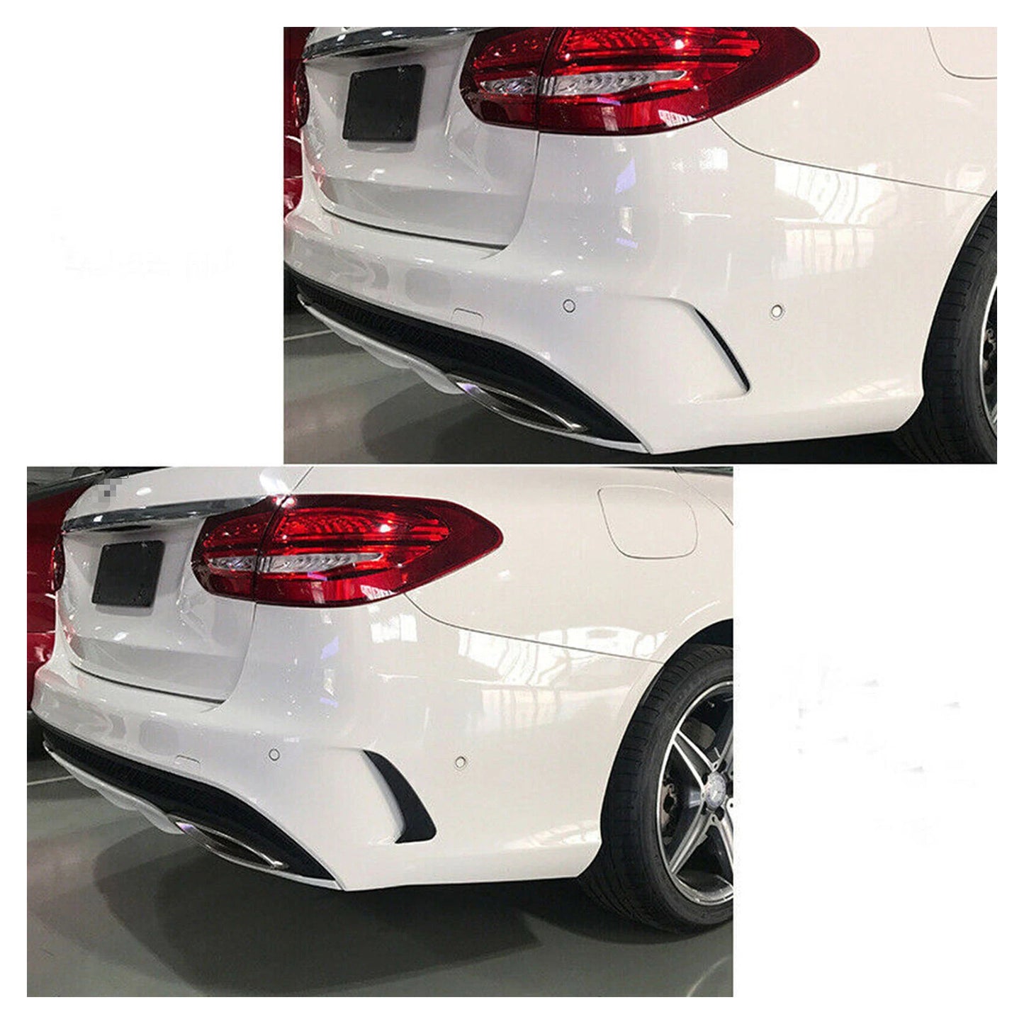 2015-2019 Mercedes Benz C Coupe C205 Gloss Black Rear Air Vent Cover