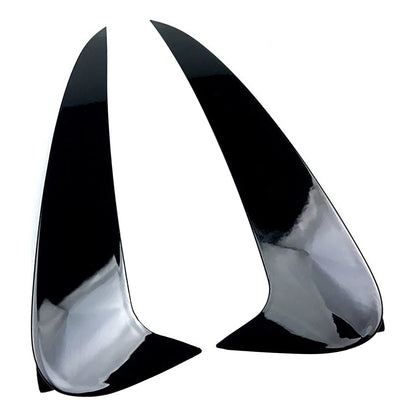 Mercedes Benz C-Class 4 Door Sedan With AMG Sport Bumper With Vent Only Gloss Black Rear Air Vent Cover