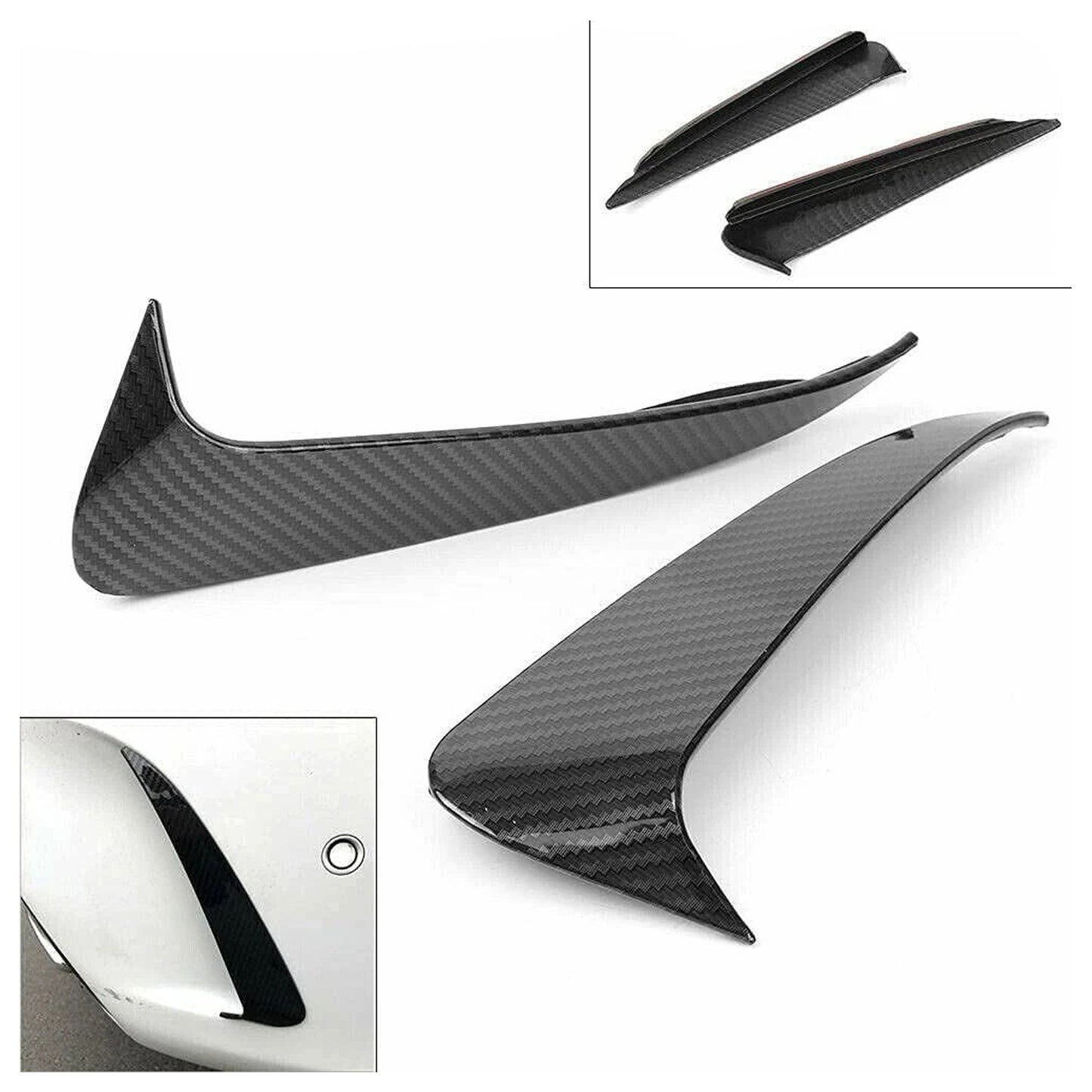 2015-2019 Mercedes Benz C Coupe C205 Rear Air Vent Cover Carbon Fiber Look