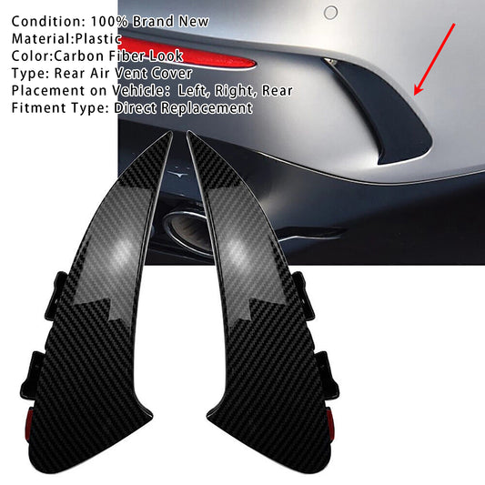 Carbon Look Rear Air Vent Cover For Benz CLA C118 CLA45 AMG 2020+