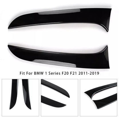 Gloss Black Pair Rear Window Side Wing Spoiler For BMW 1 Series F20 F21 12-19