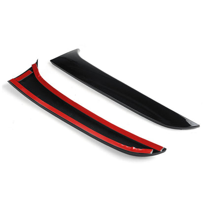 2011-2019 BMW 1 Series F20 F21 Gloss Black Pair Rear Window Side Wing Spoiler