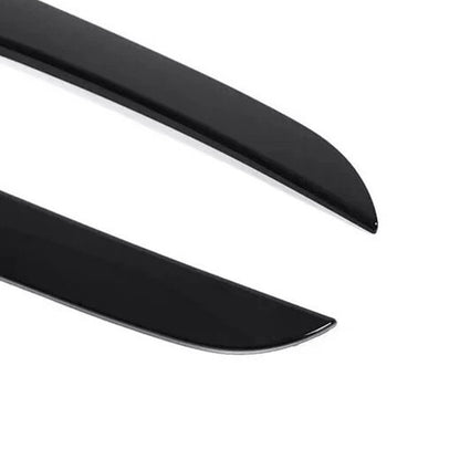 Gloss Black Pair Rear Window Side Wing Spoiler For BMW 1 Series F20 F21 12-19