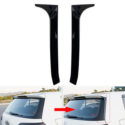 Gloss Black Pair Rear Window Side Wing Spoiler For VW Golf MK6 GTI 08-13