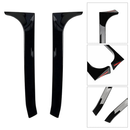 2008-2013 VW Golf 6 GTI/GTR/GTD Gloss Black Pair Rear Window Side Wing Spoiler