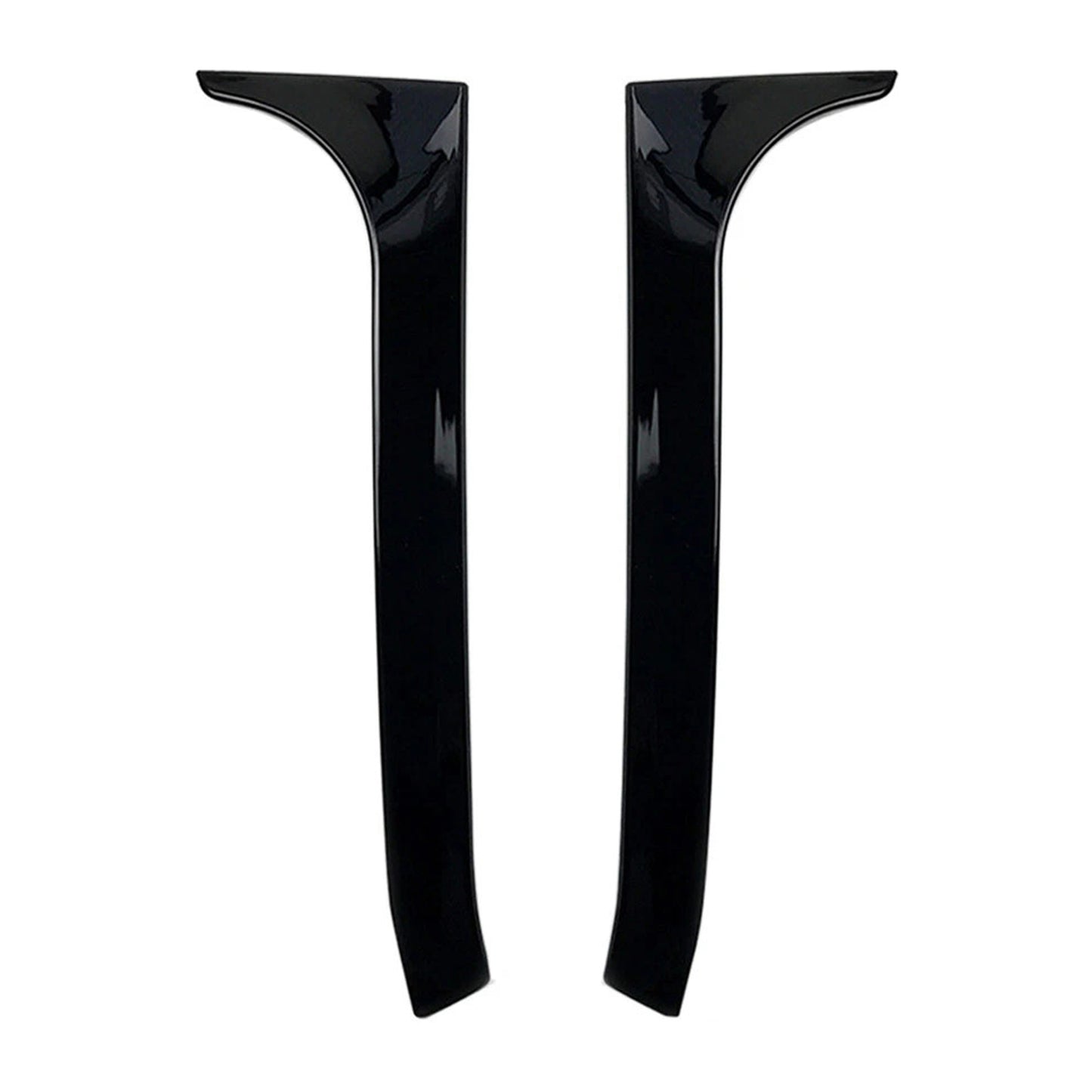 Gloss Black Pair Rear Window Side Wing Spoiler For VW Golf MK6 GTI 08-13