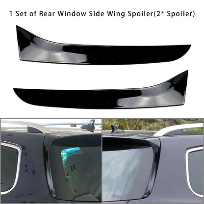 Gloss Black Pair Rear Window Side Wing Spoiler For VW Passat B7 Wagon 11-15