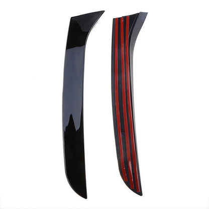 2011-2015 Volkswagen Passat B7 Variant Wagon Gloss Black Pair Rear Window Side Wing Spoiler
