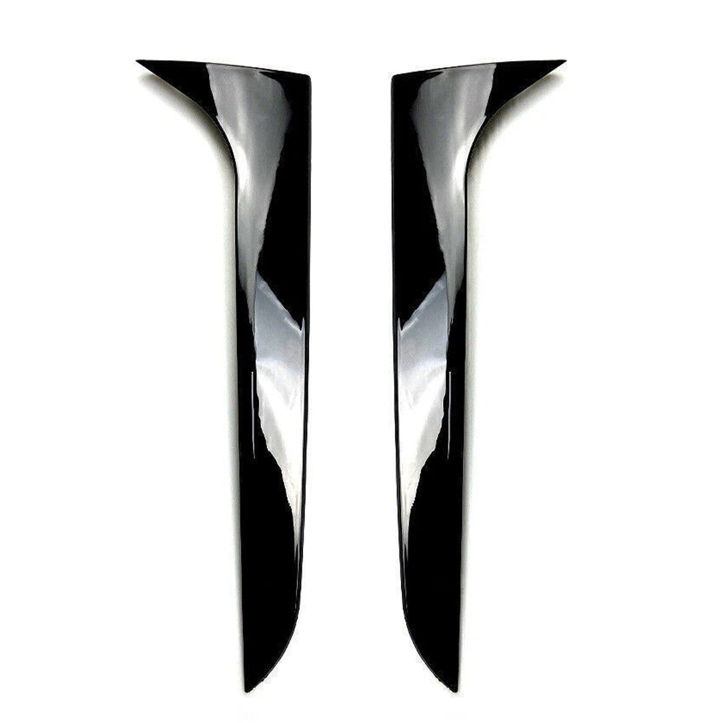 Gloss Black Pair Rear Window Side Wing Spoiler For Audi A4 B8 Avant 09-16